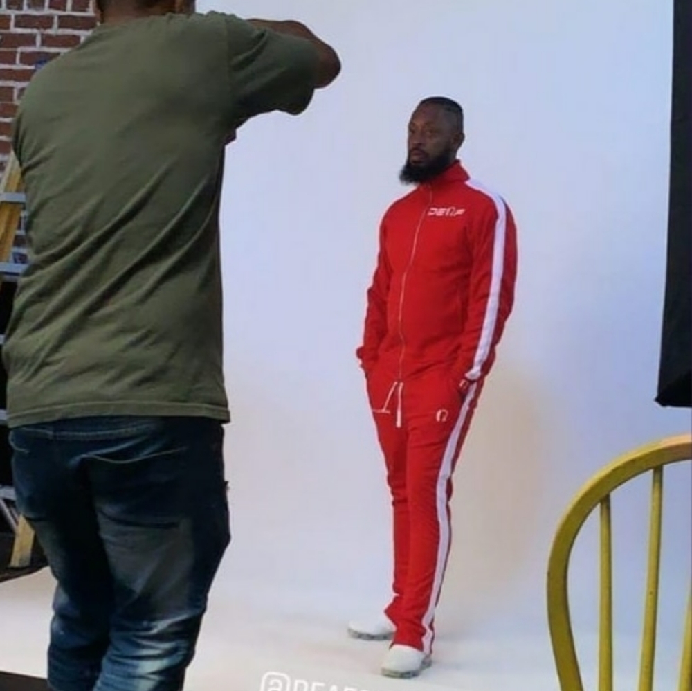 DEAF cherry track suit